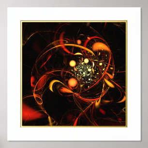 Heartbeat Abstract Art Foil Prints