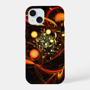 Heartbeat Abstract Art iPhone 15 Case