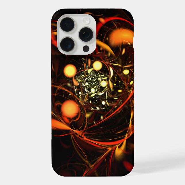 Heartbeat Abstract Art iPhone Case (Back)