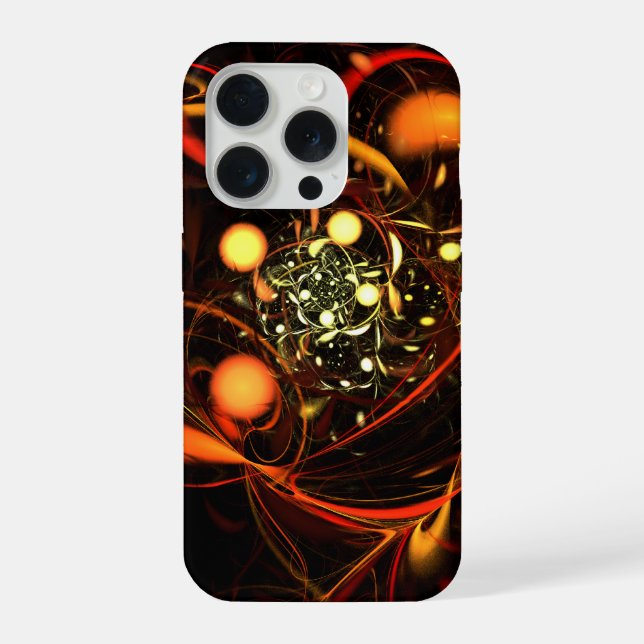 Heartbeat Abstract Art iPhone Case (Back)