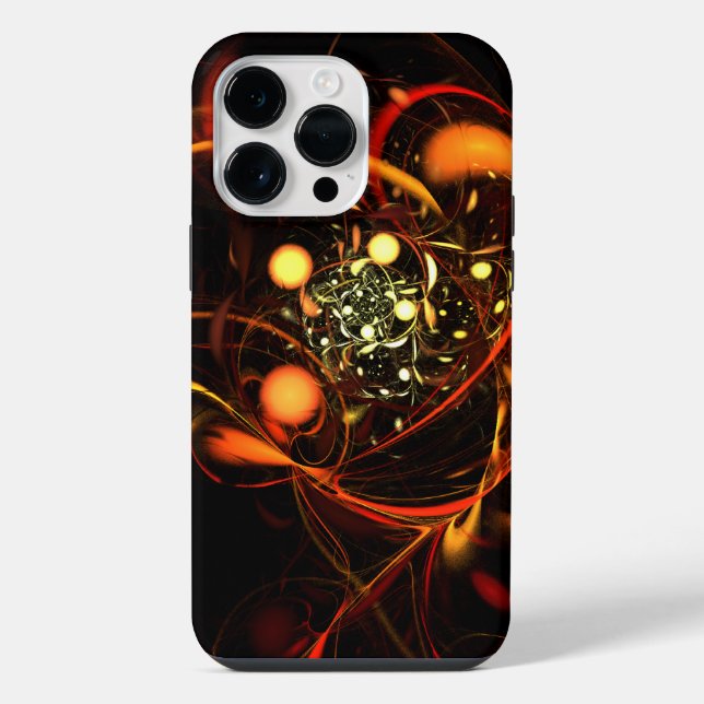 Heartbeat Abstract Art iPhone Case (Back)
