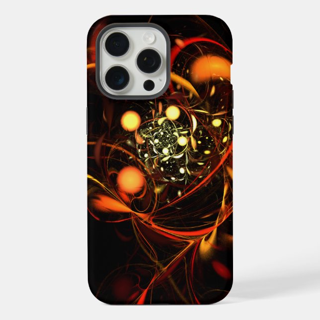 Heartbeat Abstract Art iPhone Case (Back)