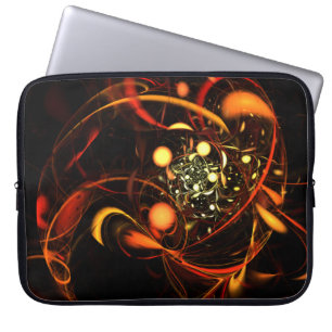 Heartbeat Abstract Art Laptop Sleeve