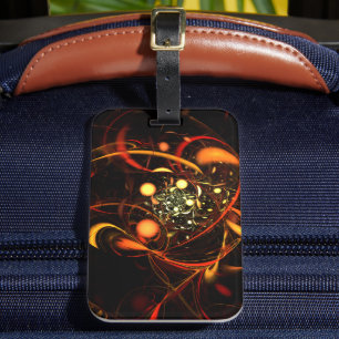 Heartbeat Abstract Art Luggage Tag