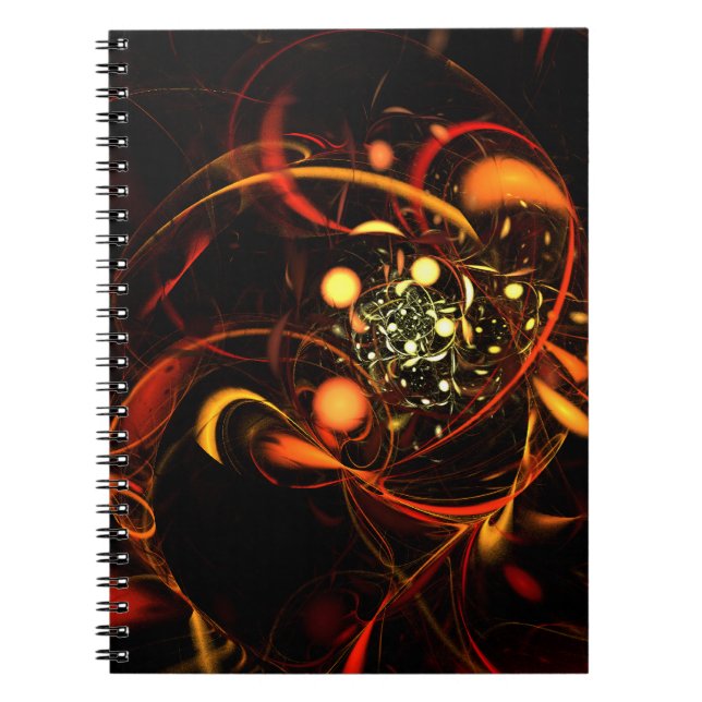 Heartbeat Abstract Art Notebook (Front)