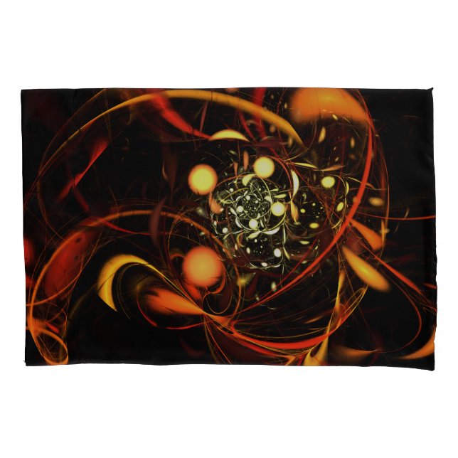Heartbeat Abstract Art Pillowcase (Front)