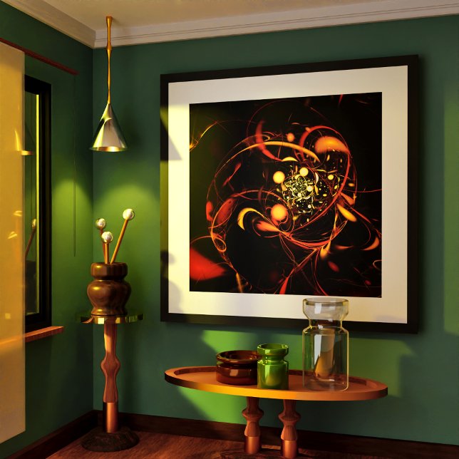 Heartbeat Abstract Art Poster (Heartbeat Abstract Art Poster)