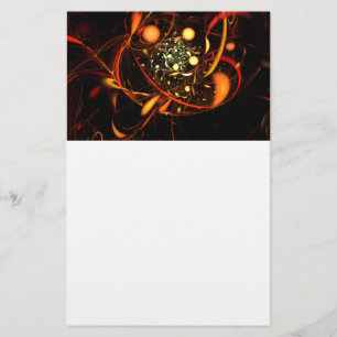 Heartbeat Abstract Art Stationery