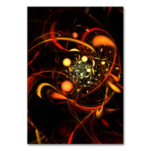 Heartbeat Abstract Art Table Card