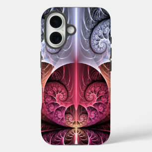 Heartbeat, Abstract Surreal Fantasy Fractal Art iPhone 16 Case