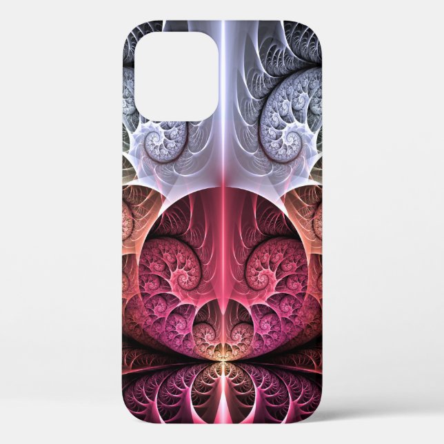 Heartbeat, Abstract Surreal Fantasy Fractal Art Case-Mate iPhone Case (Back)