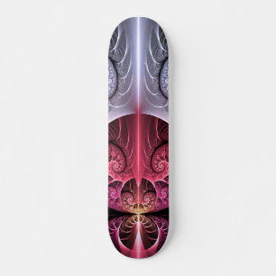 Heartbeat, Abstract Surreal Fantasy Fractal Art Skateboard