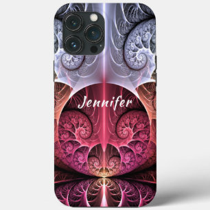 Heartbeat, Abstract Surreal Fantasy Fractal Name iPhone 13 Pro Max Case