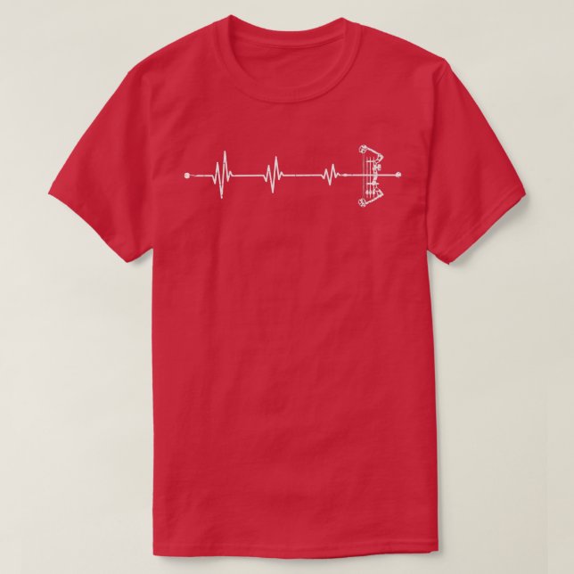 Heartbeat Archery  Arrow Bow Archery   T-Shirt (Design Front)