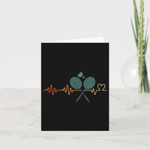 Heartbeat Badminton Shuttle Racket Retro Player Gi Card