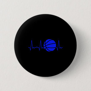 Heartbeat Basketball 3 6 Cm Round Badge
