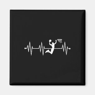 heartbeat basketball for dunking basketballer  magnet