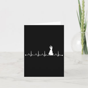 Heartbeat Belly Dancing Ekg Lover Card