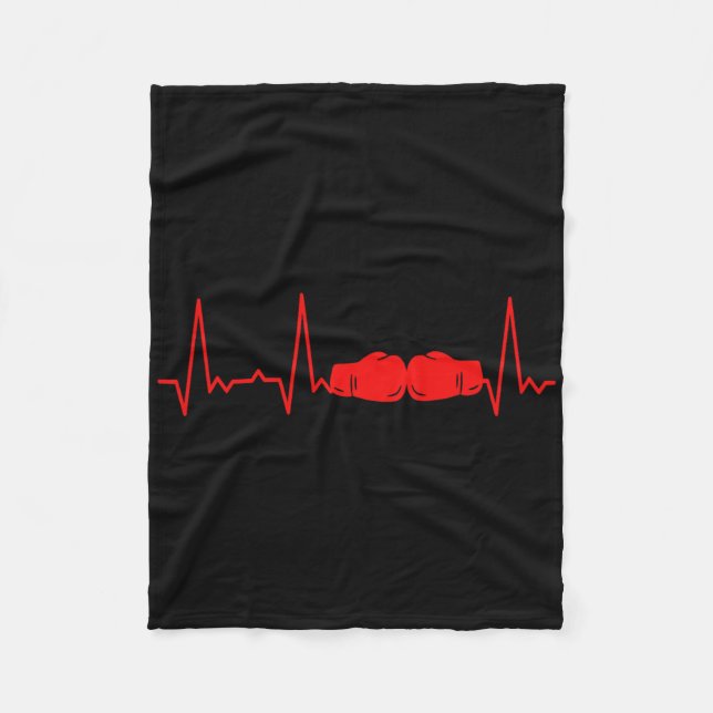 Heartbeat Boxing 1  Fleece Blanket (Front)