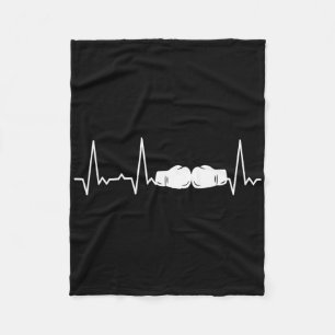 Heartbeat Boxing  Fleece Blanket