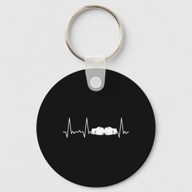 Heartbeat Boxing  Key Ring (Front)