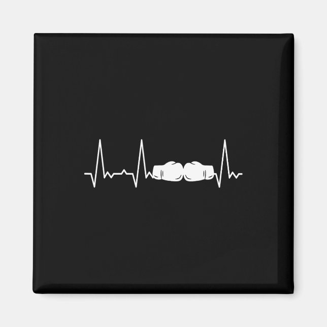 Heartbeat Boxing  Magnet (Front)
