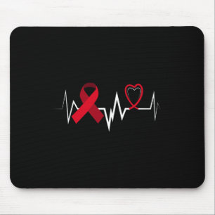 Heartbeat Brain Aneurysm Ribbon Brain Aneurysm Awa Mouse Pad