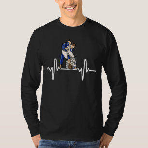Heartbeat Brazilian Jiu Jitsu Bjj Armbar Mma T-Shirt
