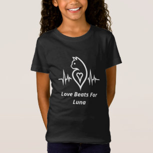 Heartbeat Cat - Personalised Pet Love  T-Shirt