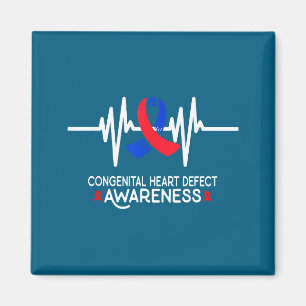 Heartbeat Chd Congenital Heart Defect Awareness Mo Magnet