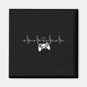 Heartbeat Console Nerd Gaming Gadget Gamer  Magnet