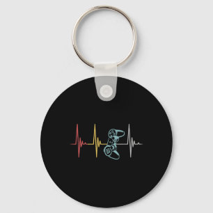 Heartbeat Controller For Nerd Multiplayer Gaming  Key Ring