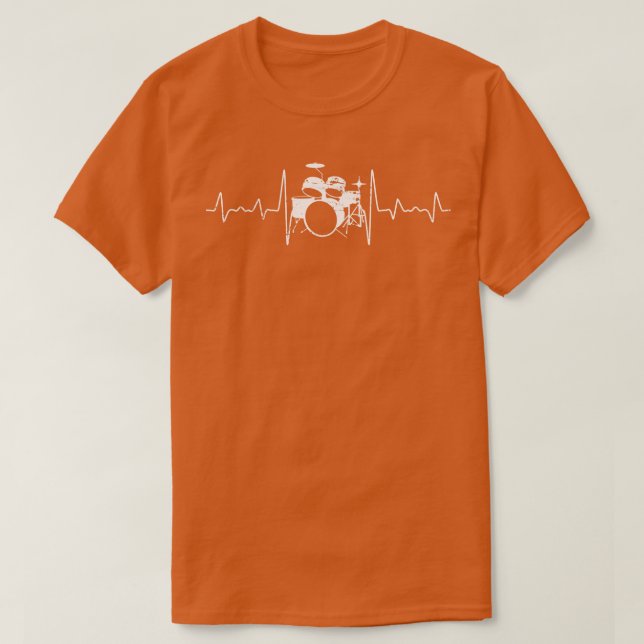 Heartbeat Drums T-Shirt (Design Front)
