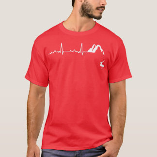 Heartbeat EKG Caving Spelunking Cavers Caver Cave  T-Shirt