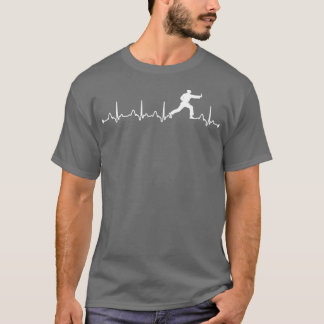 Heartbeat EKG Judo Lovers Gift T-Shirt