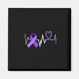 Heartbeat Epilepsy Ribbon Epilepsy Disorder Awaren Magnet