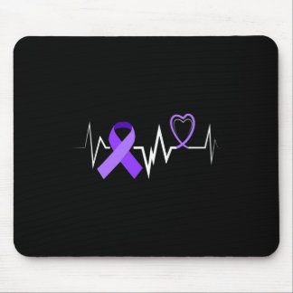 Heartbeat Epilepsy Ribbon Epilepsy Disorder Awaren Mouse Pad
