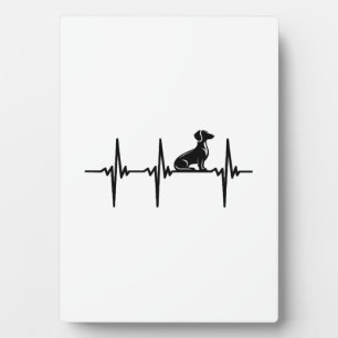 Heartbeat For Loyal Dachshund Dogs Plaque