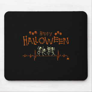 Heartbeat Happy Halloween Doctor Nurse  Mouse Pad