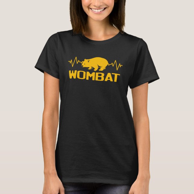 Heartbeat Heartline Wombat T-Shirt (Front)