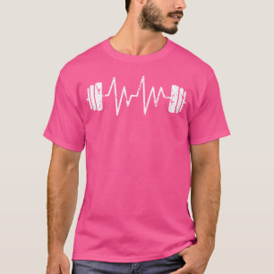 Heartbeat Hobby Barbell Kettle Fitness T-Shirt
