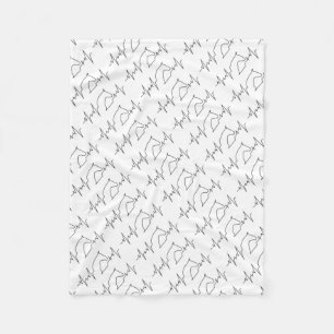 Heartbeat Horse Fleece Blanket