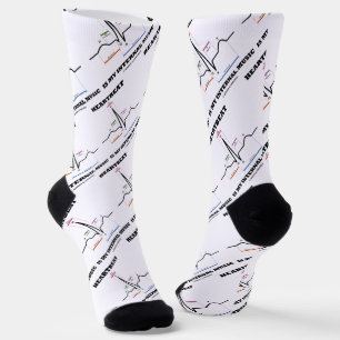 Heartbeat Is My Internal Music EKG Sinus Rhythm Socks