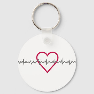 Heartbeat Key Ring