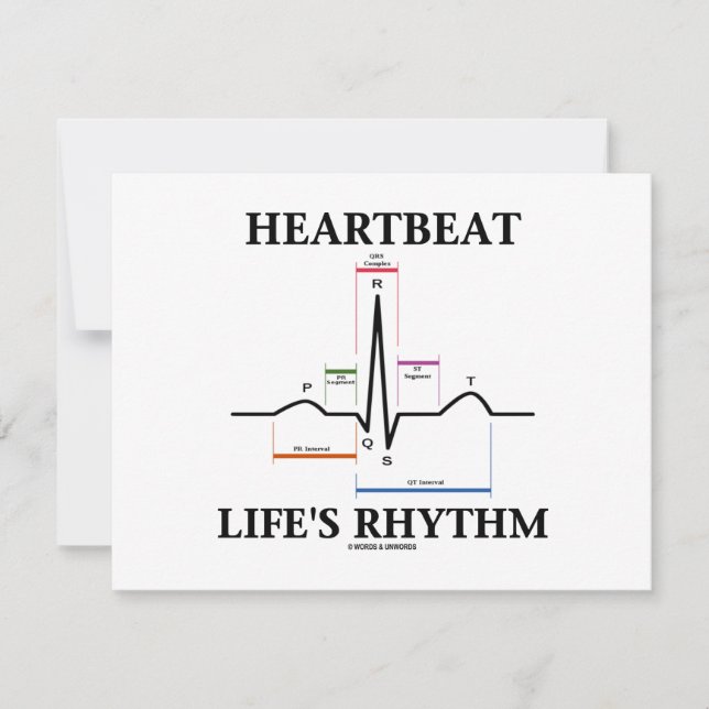 Heartbeat Life's Rhythm (ECG/EKG Heartbeat) (Front)