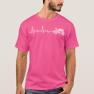 Heartbeat Line For Motorbike Racing Bike T-Shirt