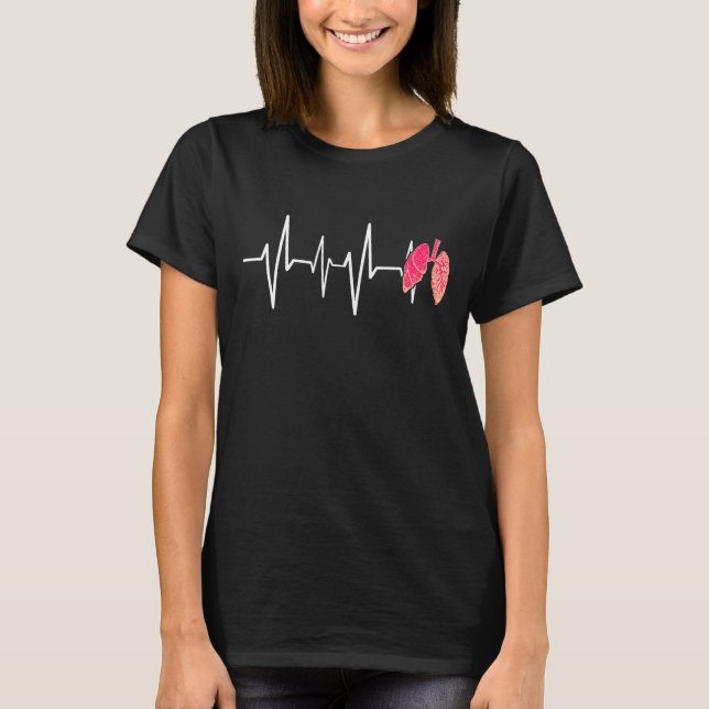 Heartbeat Lungs RT T-Shirt (Front)