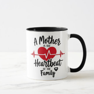Heartbeat Mum Mug