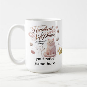 Heartbeat of Soft Paws – Personalised Cat Mug