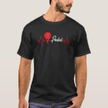 Heartbeat Padel Tennis Racket Sport Tournament Gam T-Shirt<br><div class="desc">Heartbeat Padel Tennis Racket Sport Tournament Games Match</div>